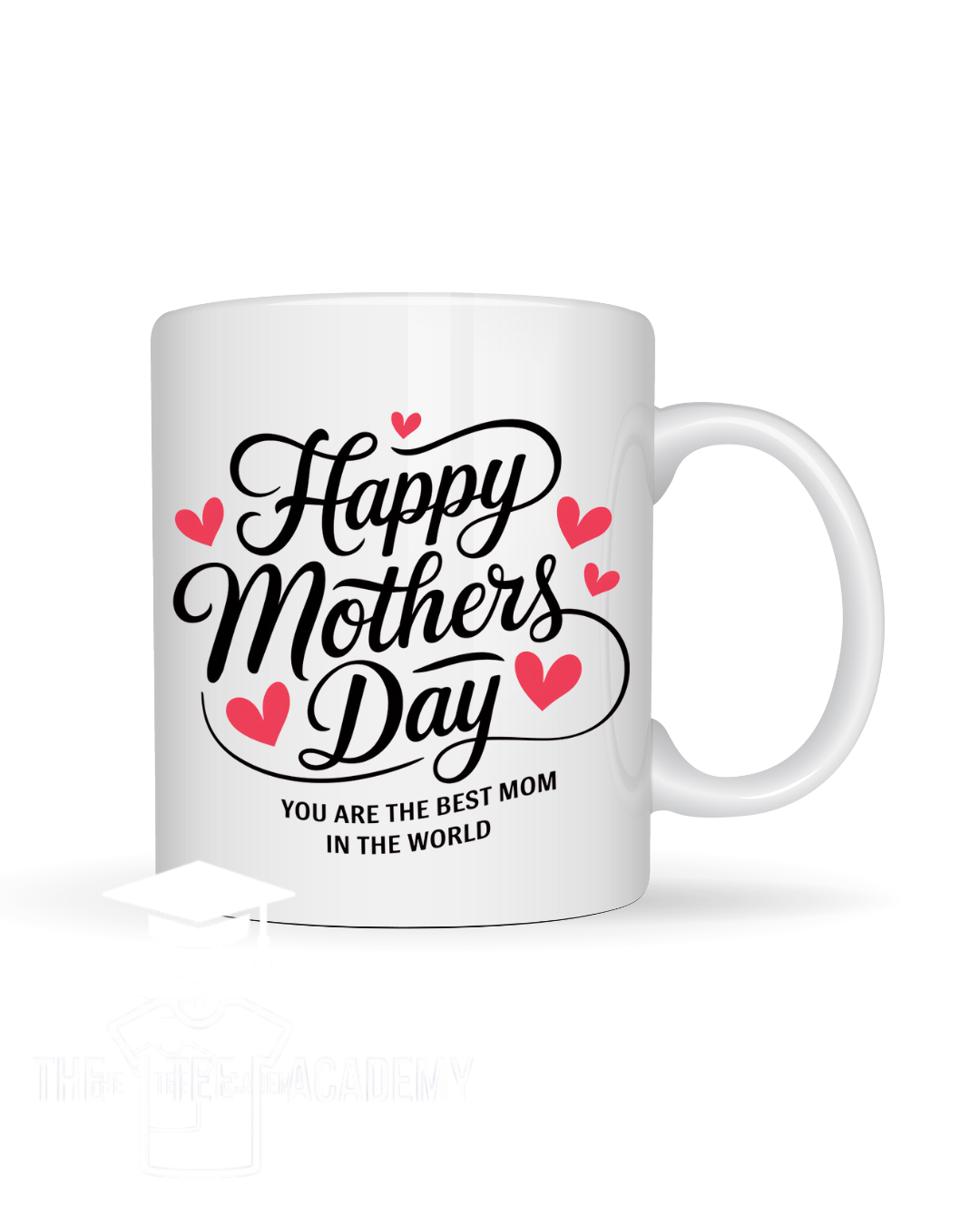 UV DTF Cup Decal- Happy Mother's Day & Hearts