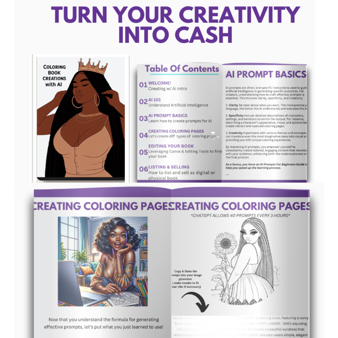 Coloring Book Creation Guide, Resources, + Replay Class