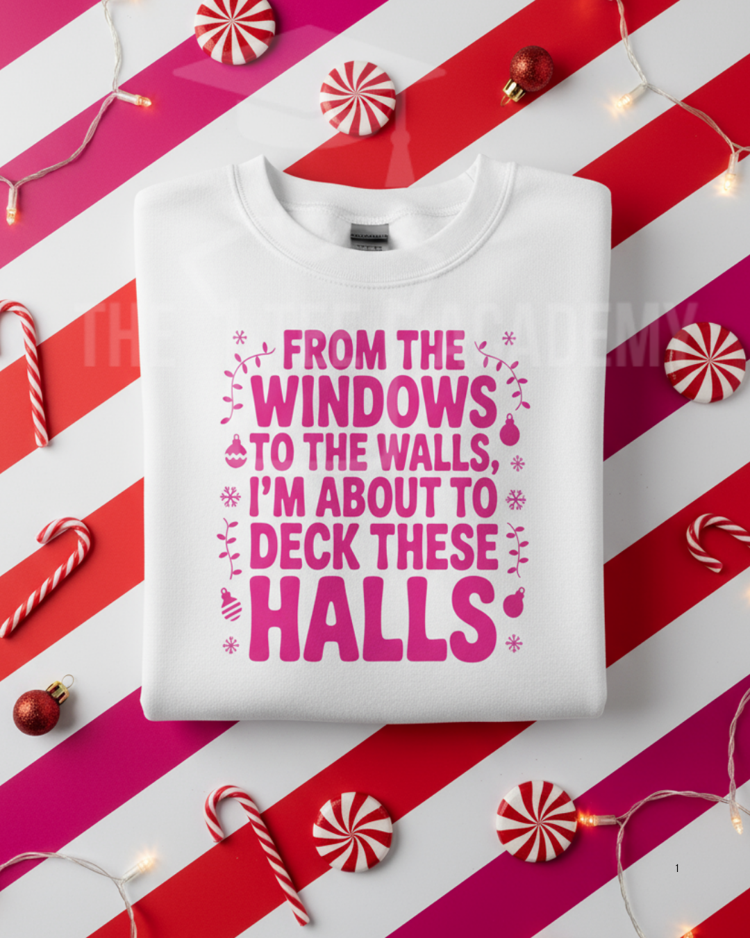 (Pink) From The Window To The Halls- Screen Print Transfer