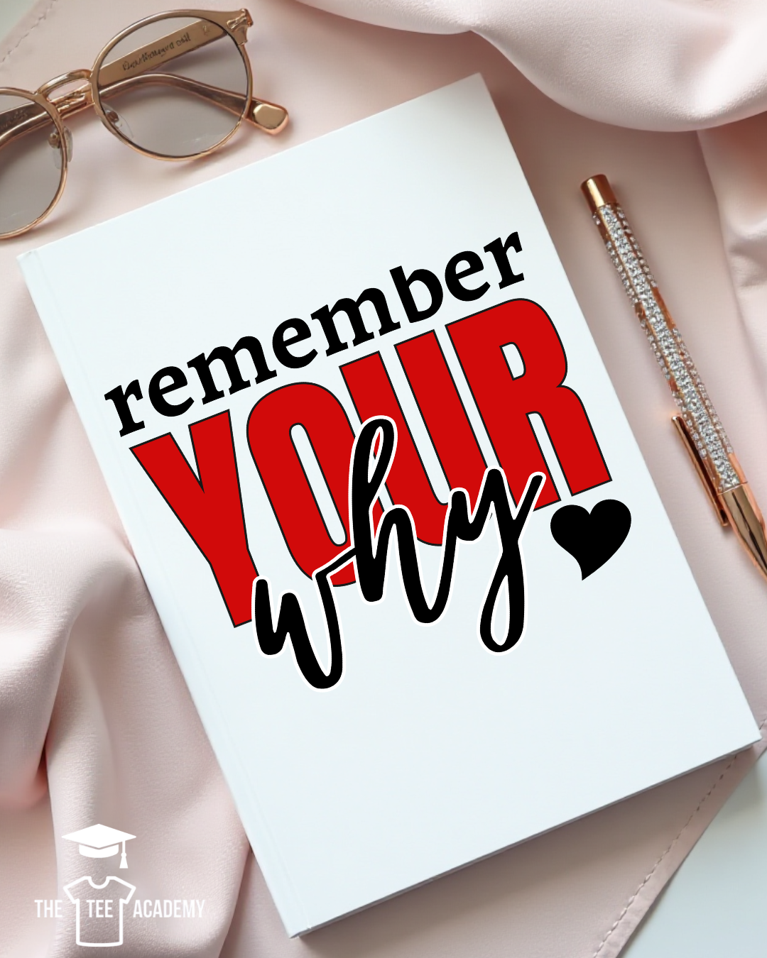 UV DTF Planner Cover Decal - Remember Your Why