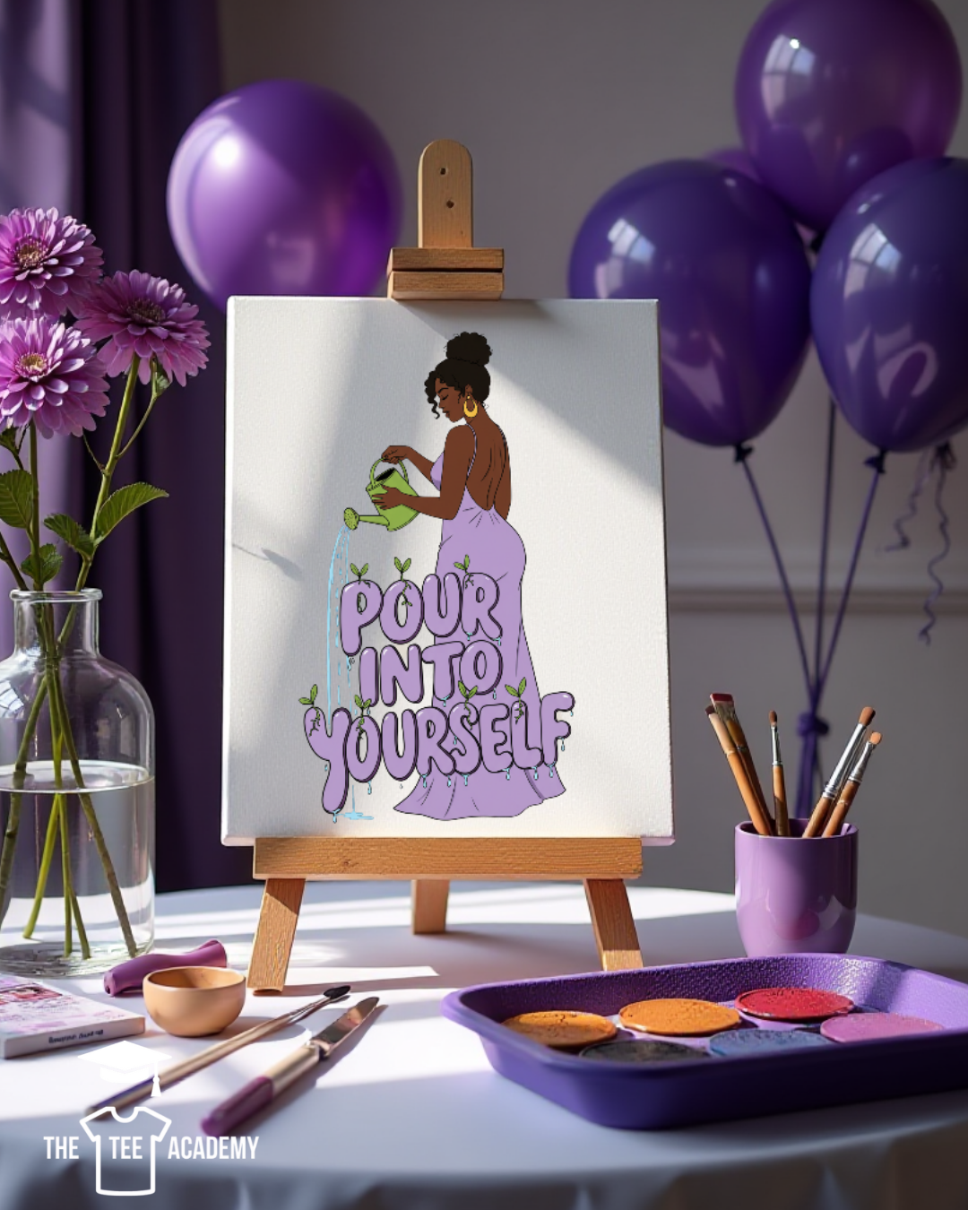 (Sketch Art) Pour Into Yourself-Screen Print Transfer