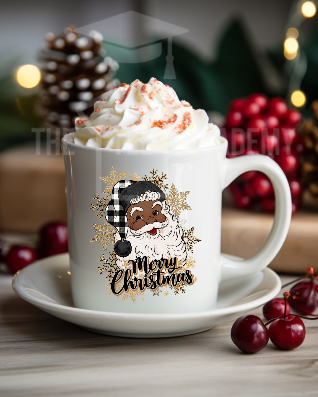 UV DTF Cup Decal - (Santa) Merry Christmas