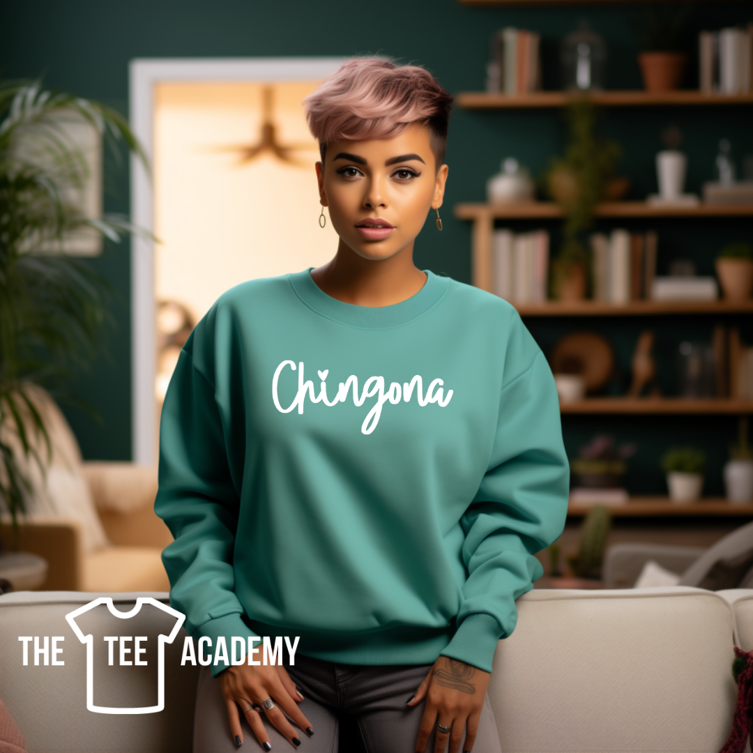 Cursive Font Chingona - Screen Print Transfer