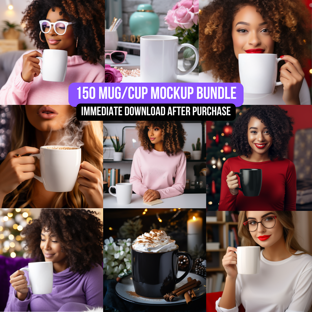 Coffee Mugs/Cups Mock Up Bundle