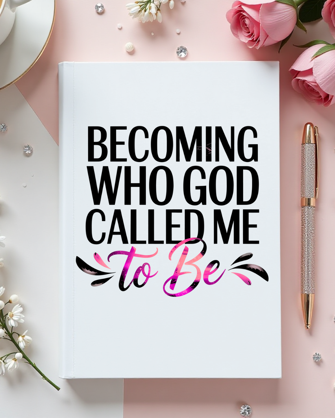 (Pre Order) UV DTF Planner Cover Decal- Becoming Who God Called