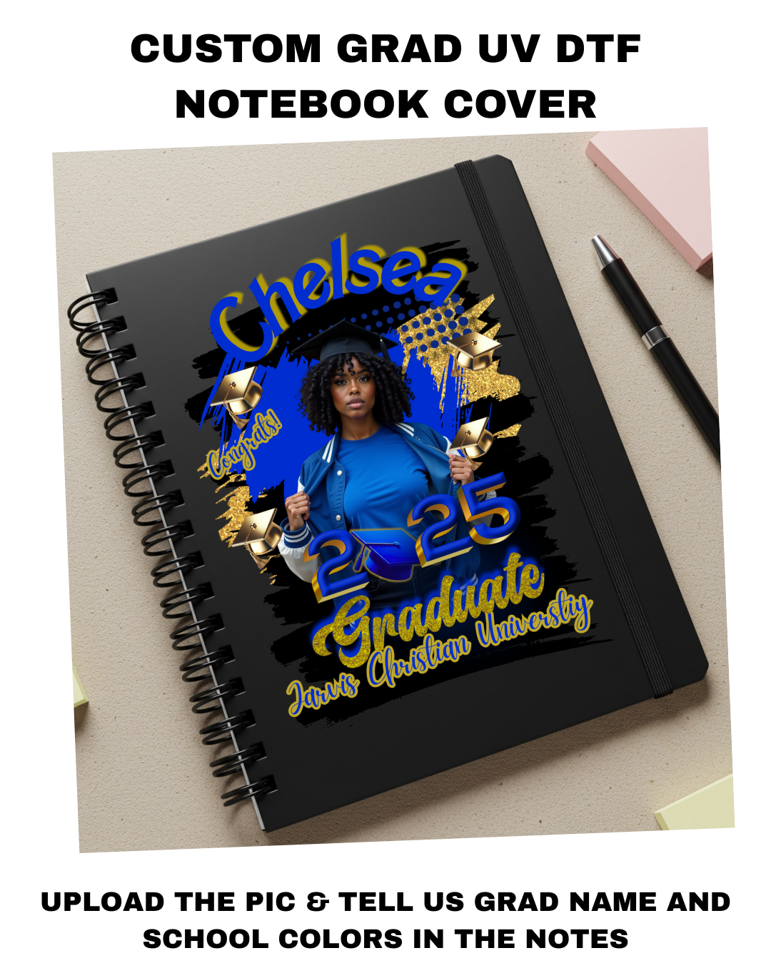 Graduation Template- UV DTF Journal Decal