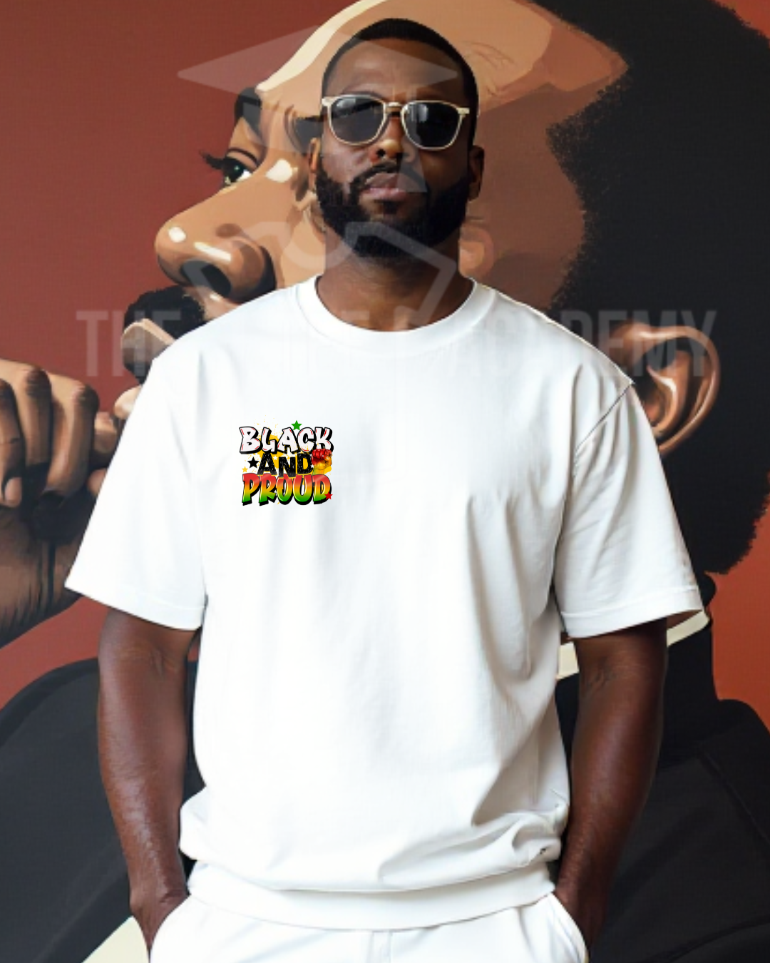 (Pocket) Black And Proud - Matte Clear Film Screen Print Transfer