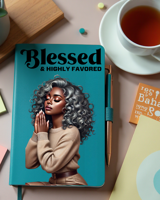 (Pre Order) UV DTF Planner Cover Decal- (Woman) Blessed & Highly Favored