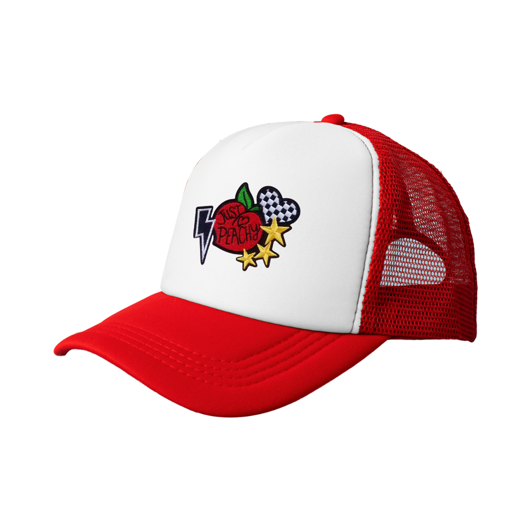 Embroidery Hat Patch Transfer- Just Peachy