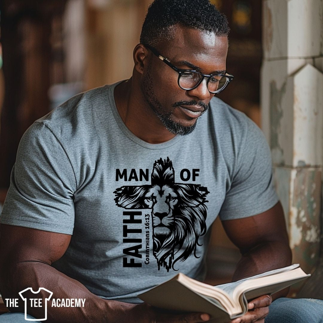 Man Of Faith - Screen Print Transfer