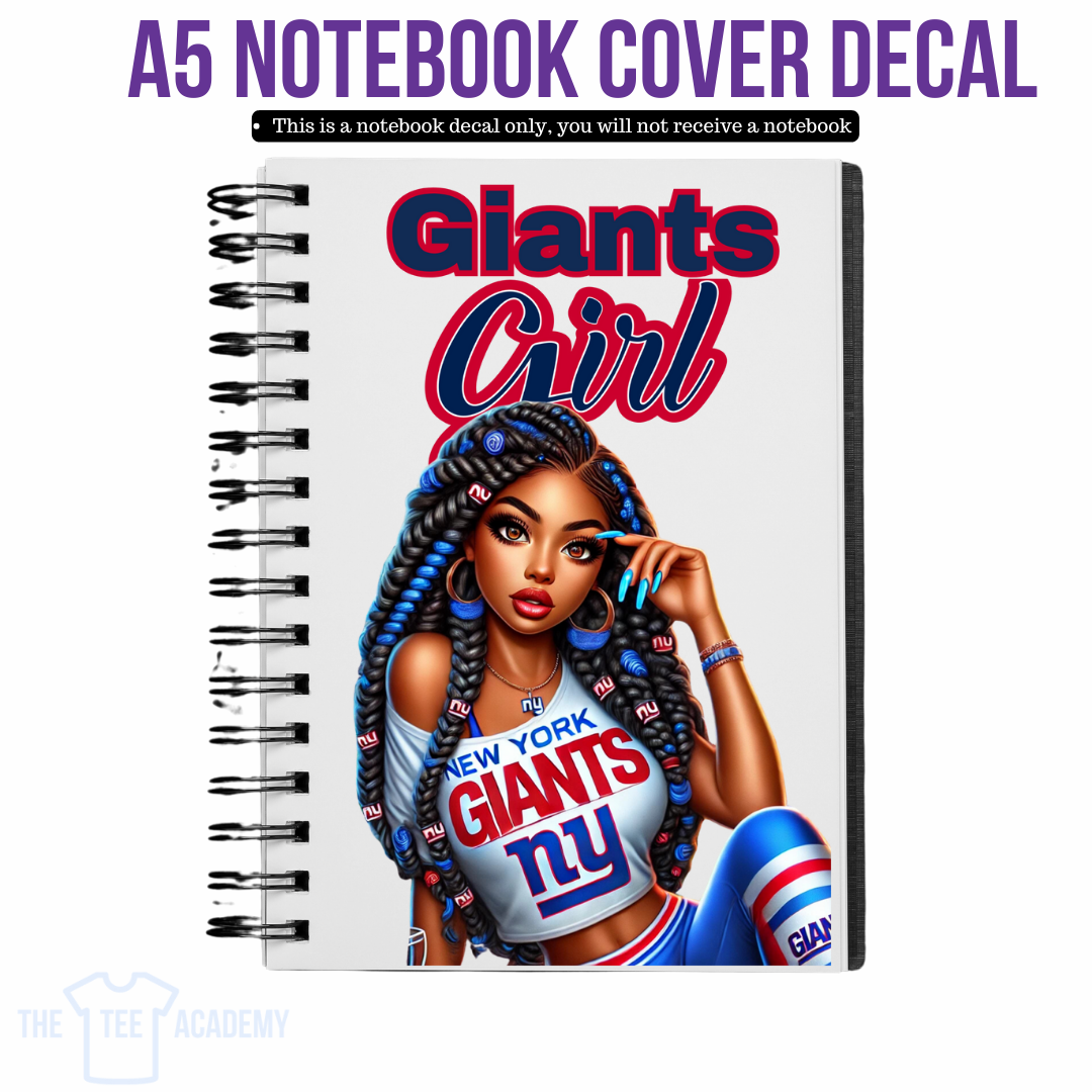 UV DTF Planner Cover Decal - Giants Girl