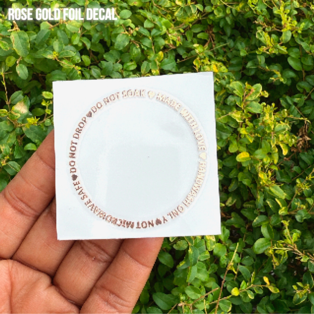 25 Care Cup Instructions- UV DTF Cup Decal