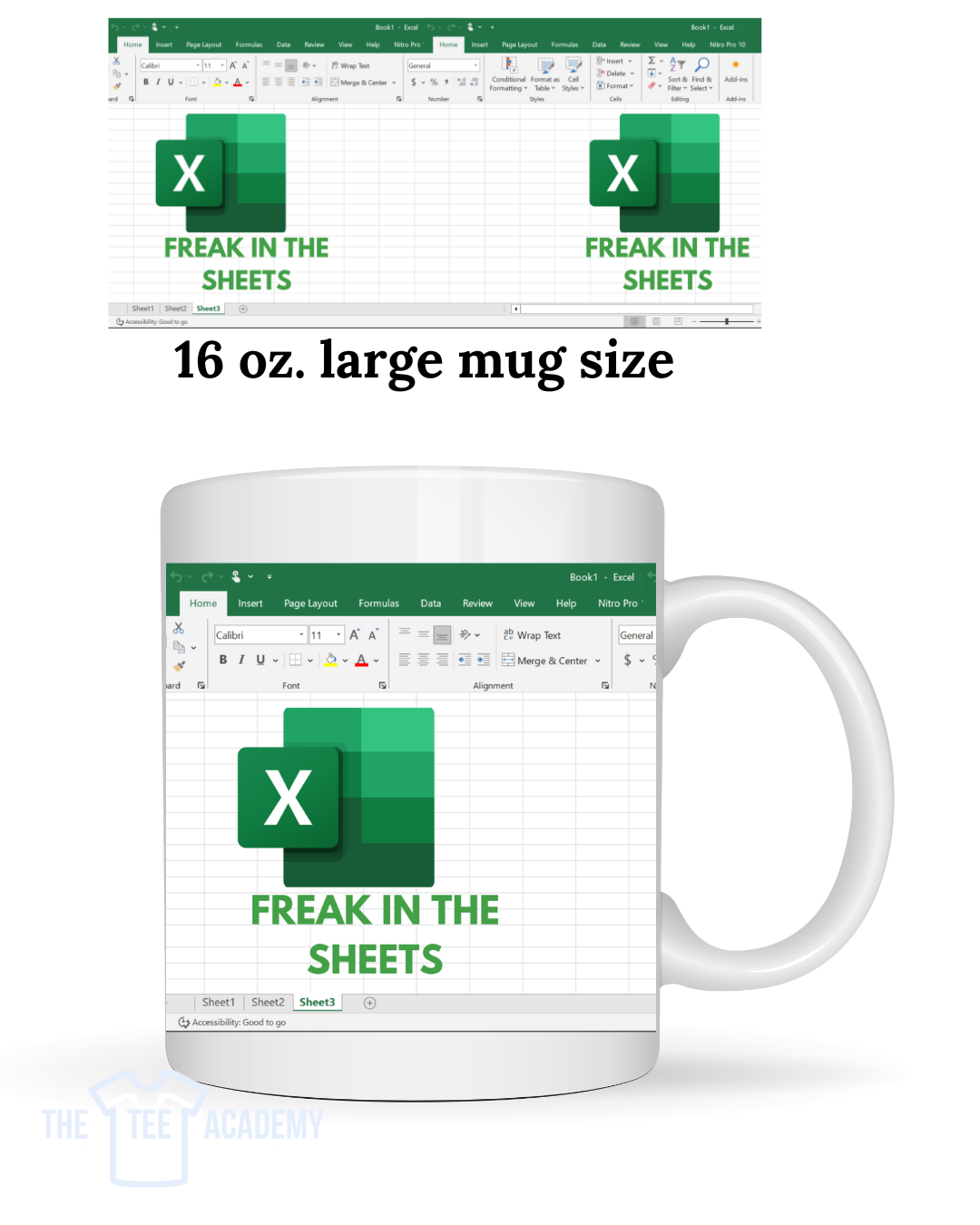 UV DTF Mug Wrap- Freak In Sheets