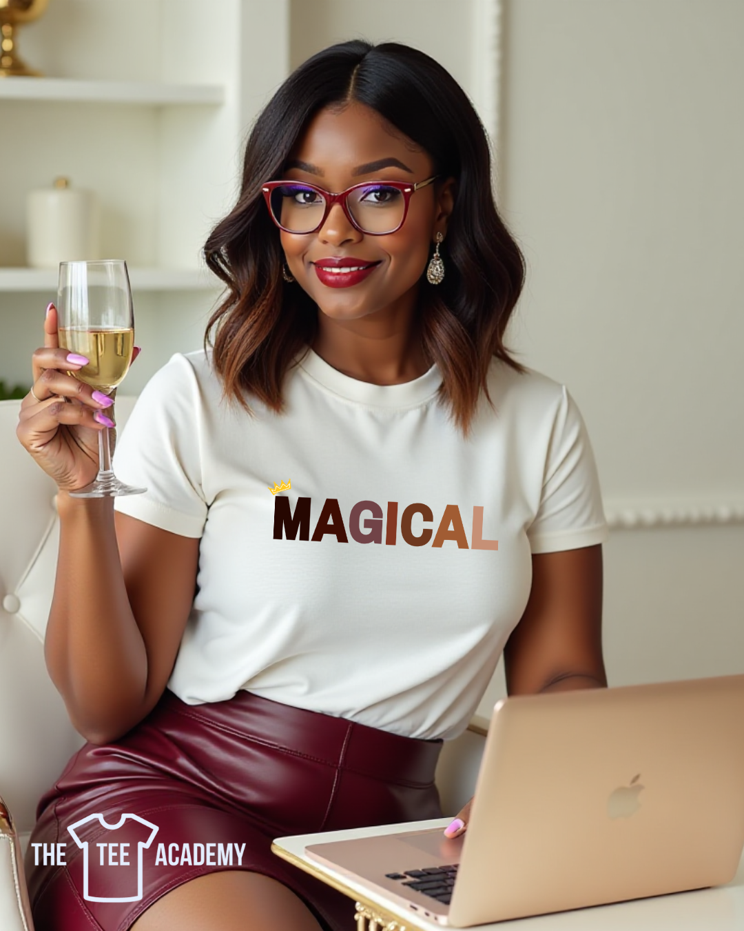 Magical (Shades of Brown)- Matte Clear Film Screen Print Transfer
