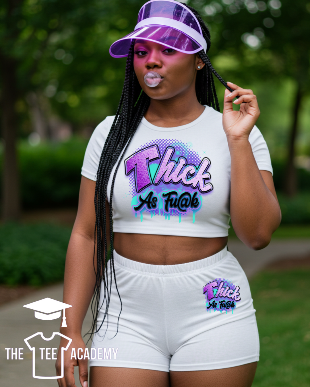 (Set) Thick as Fu@k- Matte Clear Film Screen Print Transfer