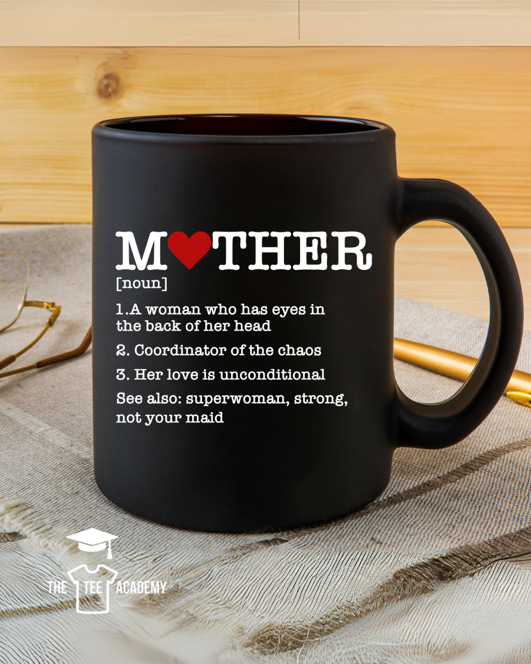 UV DTF Cup Decal- Mother; Noun
