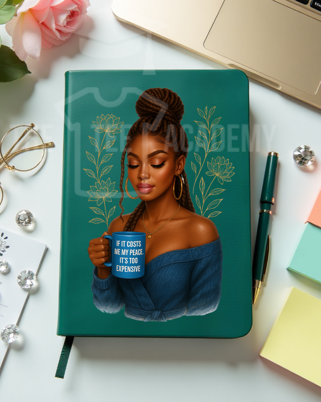 UV DTF Planner Cover Decal- If It Costs My Peace Babe