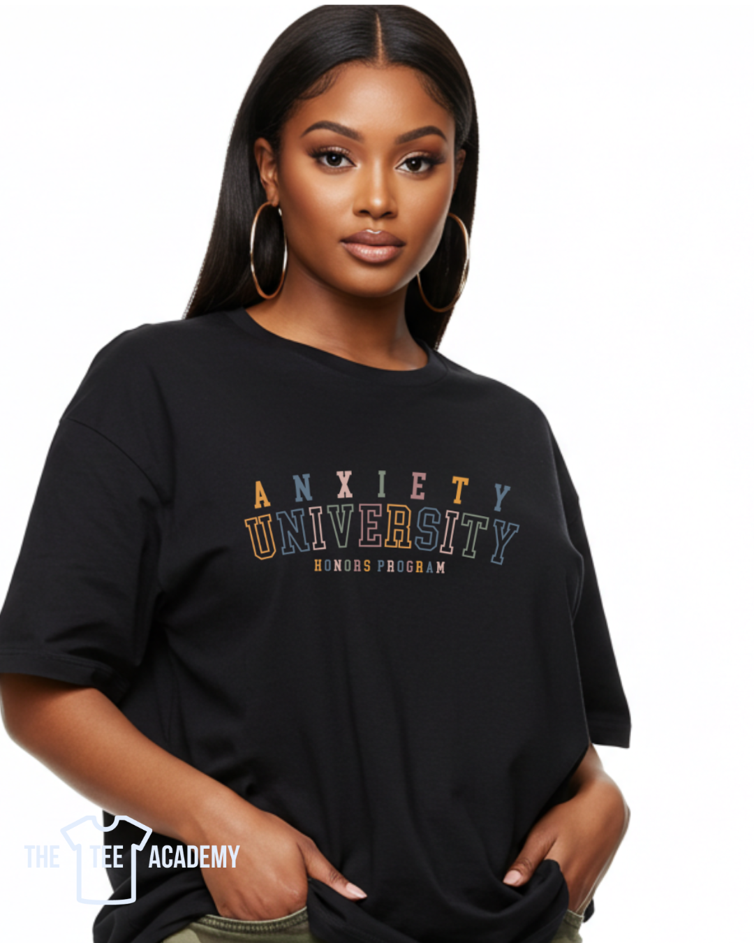 Anxiety University- Matte Clear Film Screen Print Transfer