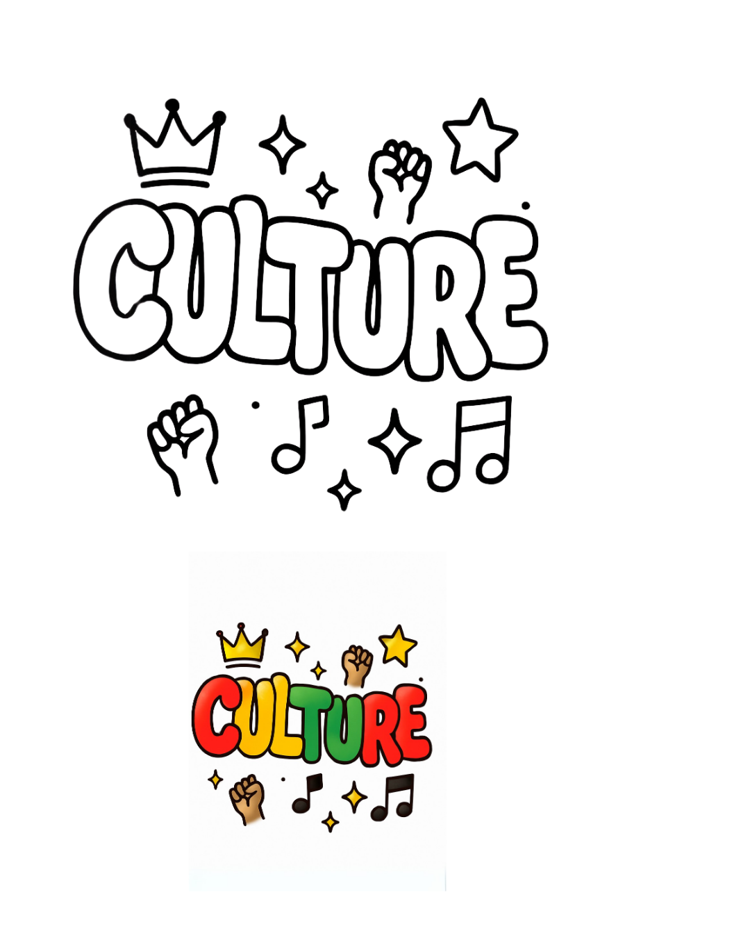 (Sketch Art) Culture-Screen Print Transfer