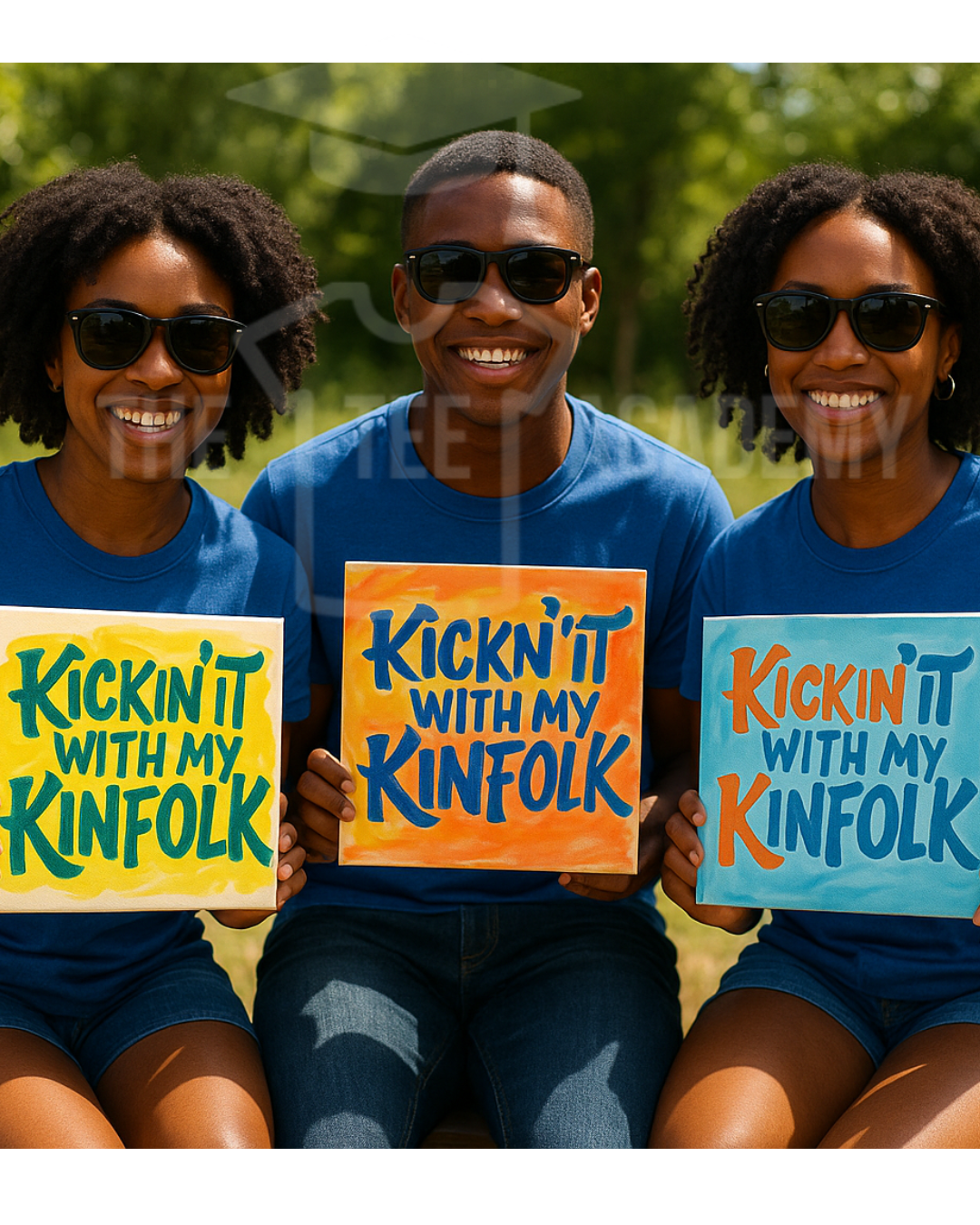 (Sketch) Kickin' It With My Kinfolk- Screen Print Transfer