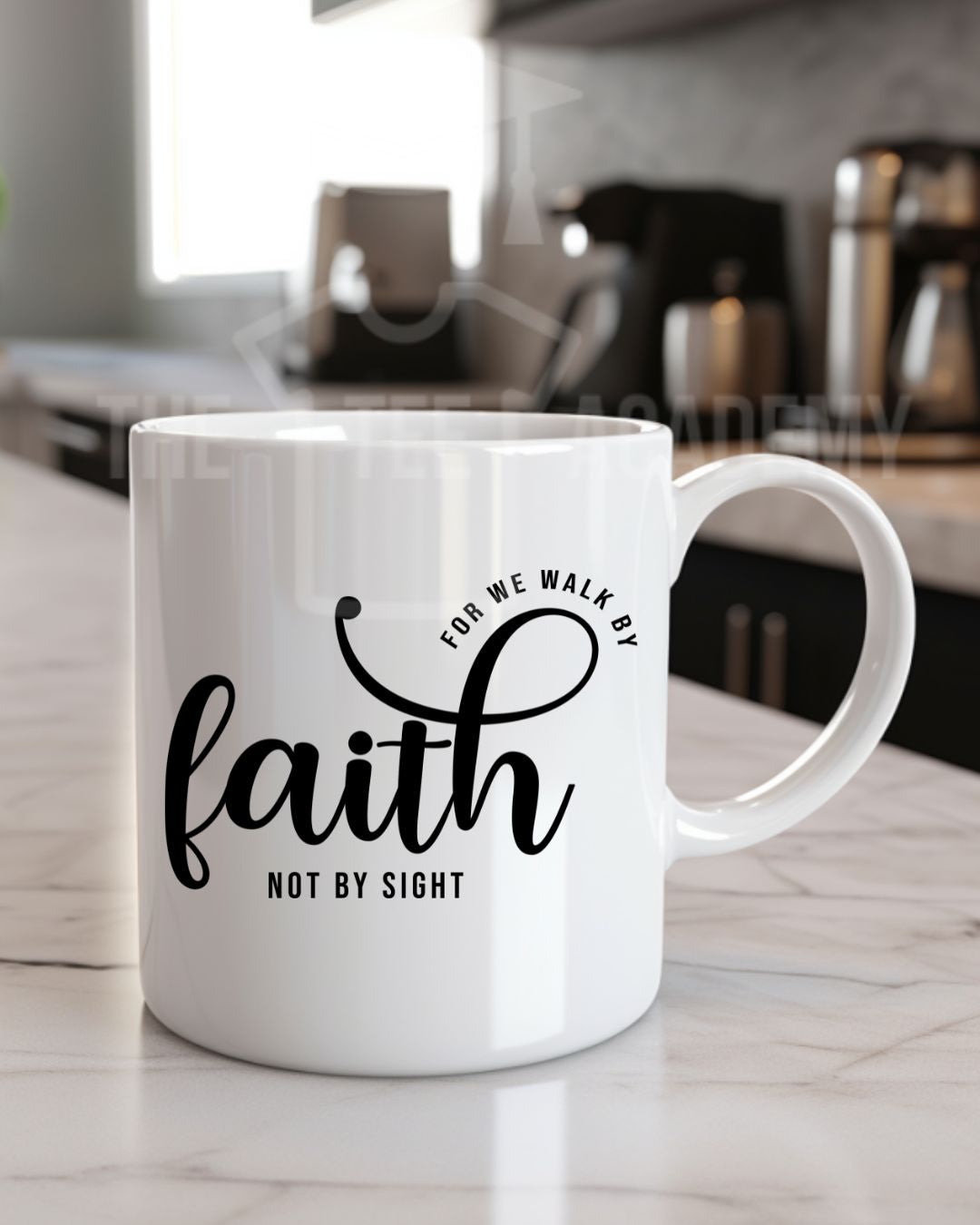UV DTF Cup Decal - For We Walk By Faith