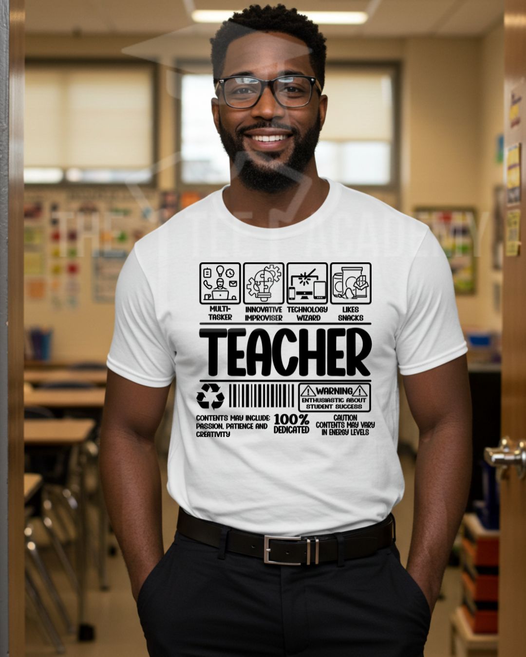 Teacher (Warning)- Screen Print Transfer