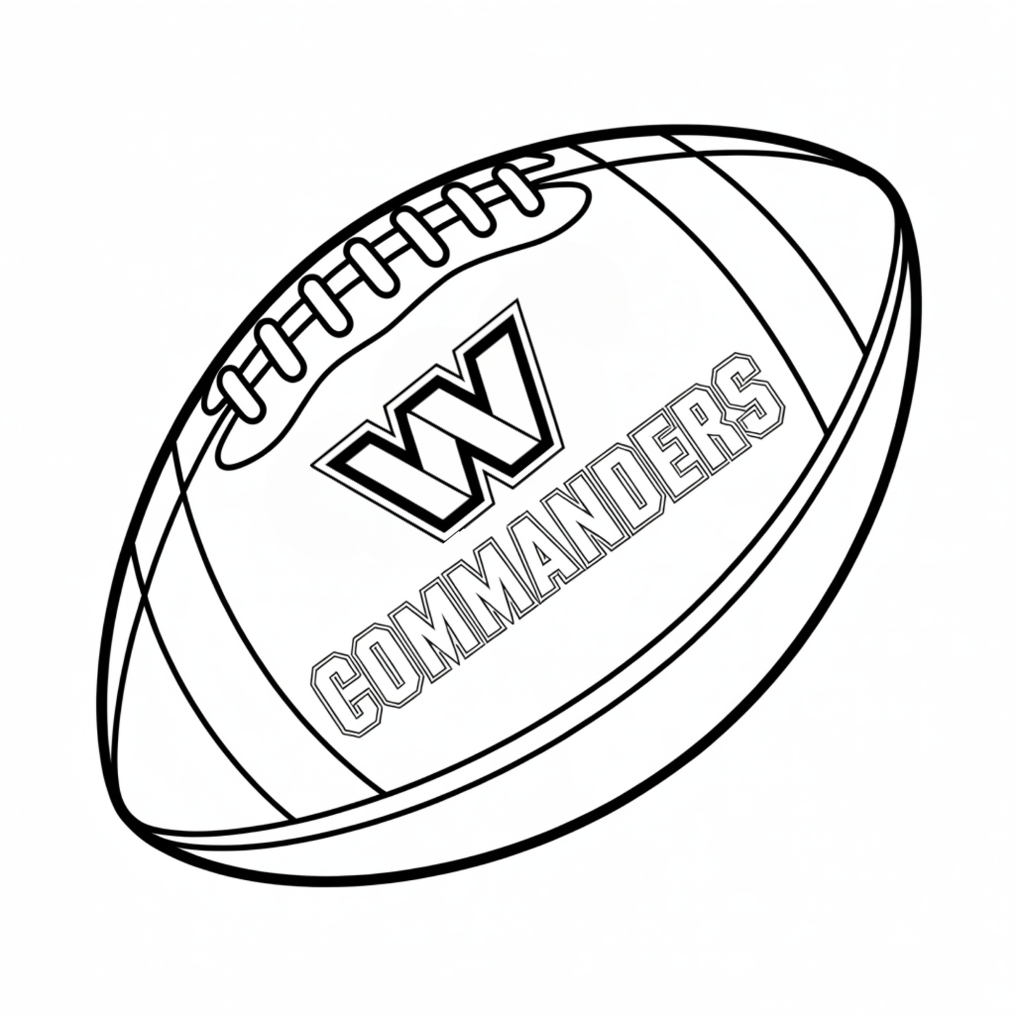 (SUBLIMATION) Sketch Transfer- Commanders Football