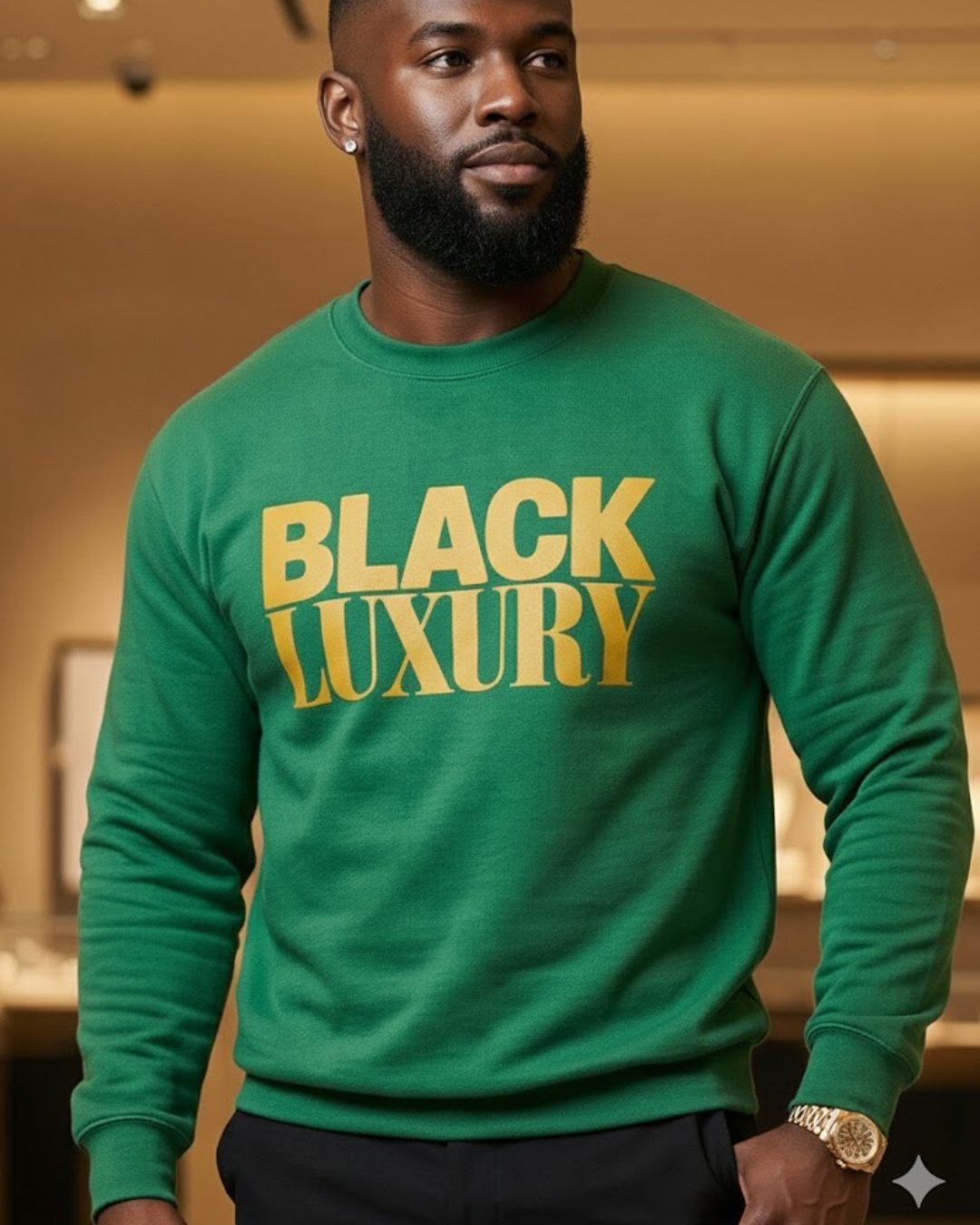 Black Luxury- Screen Print Transfer