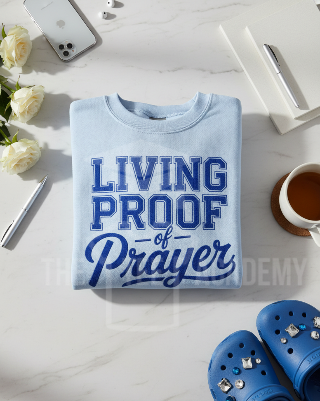 Living Proof Of Prayer- Screen Print Transfer -NEW
