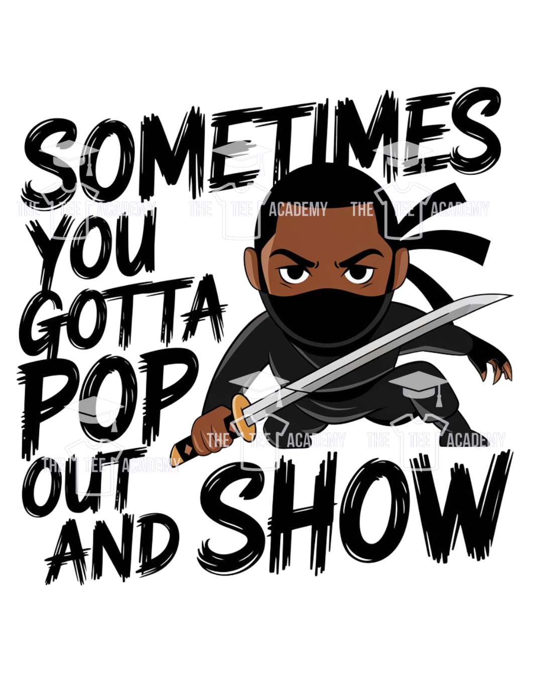 Pop Out And Show (Ninja)- SVG file