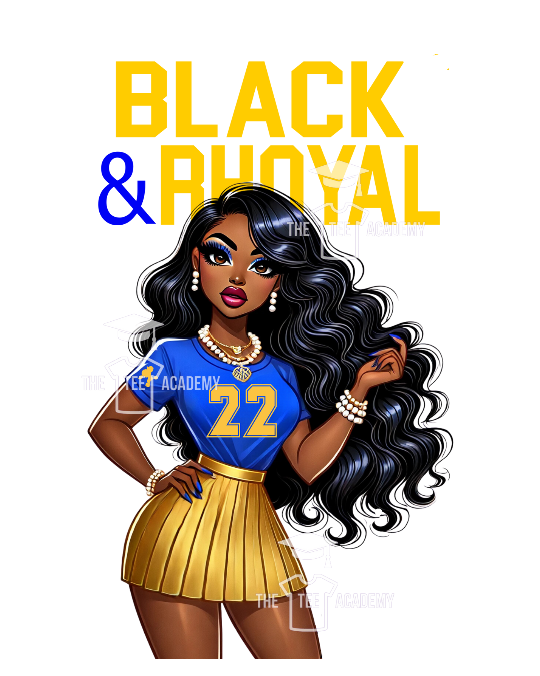 Black and Rhoyal- SVG File