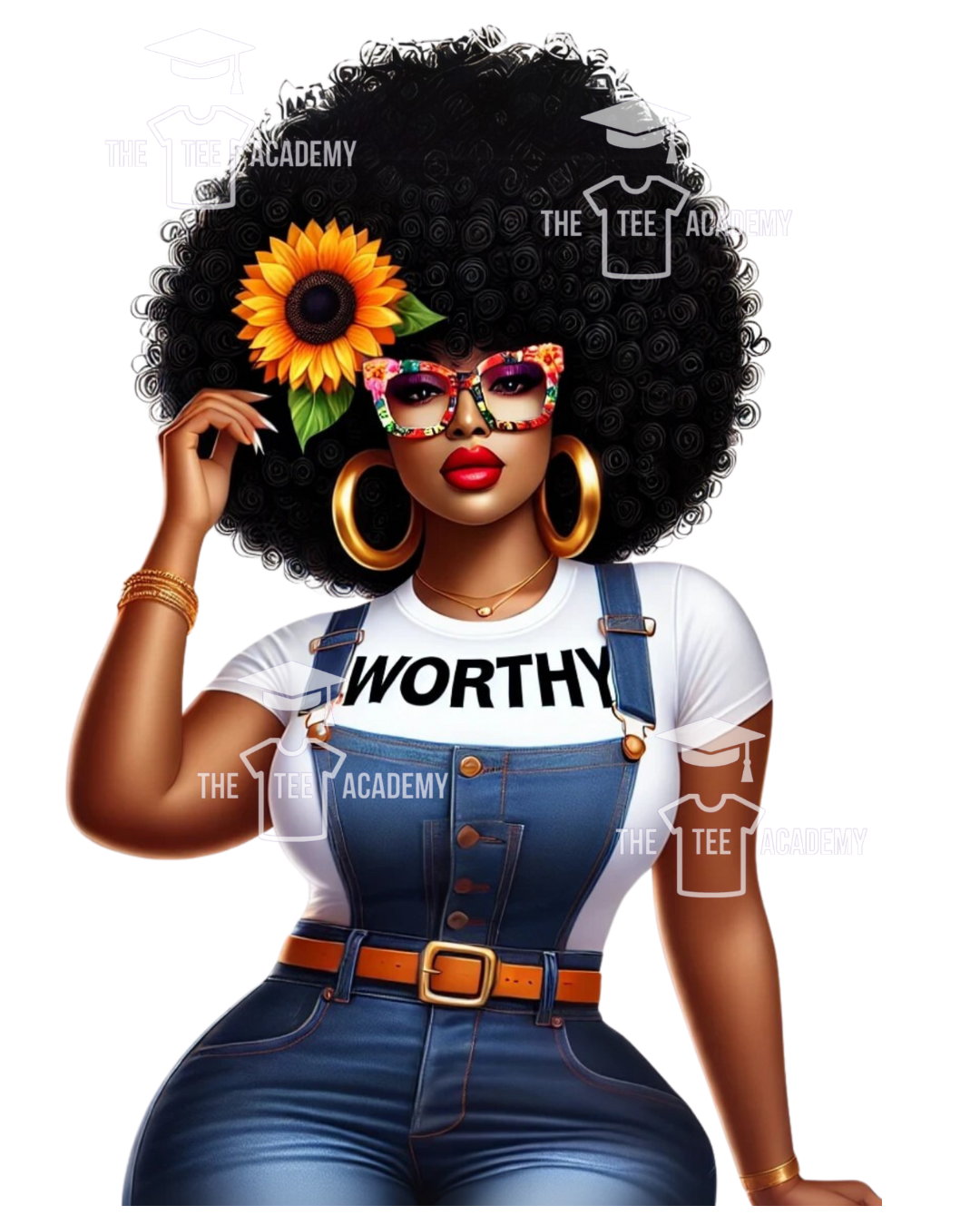 Afro and Sunflower Babe- SVG File