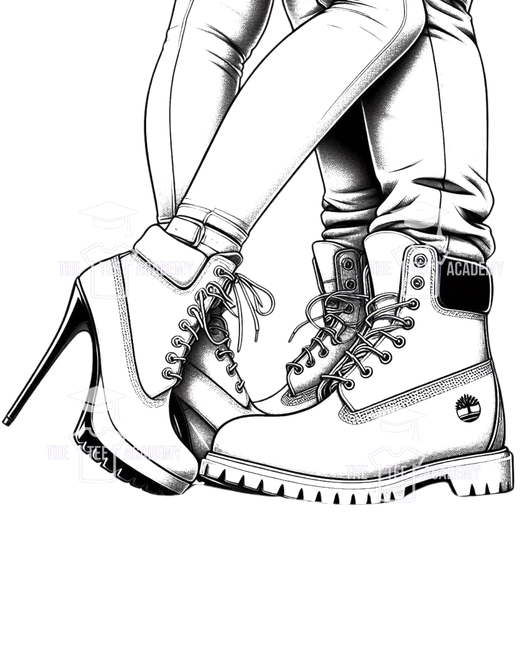 (Sketch) Streetwear Couple- SVG File