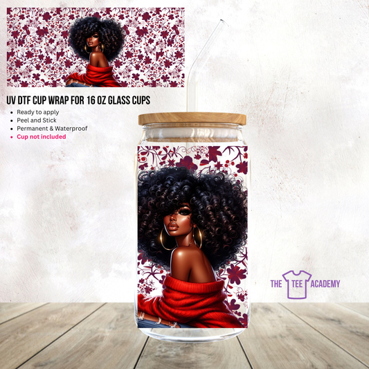 (Pre Order) UV DTF Cup Wrap - Over Shoulder Sass