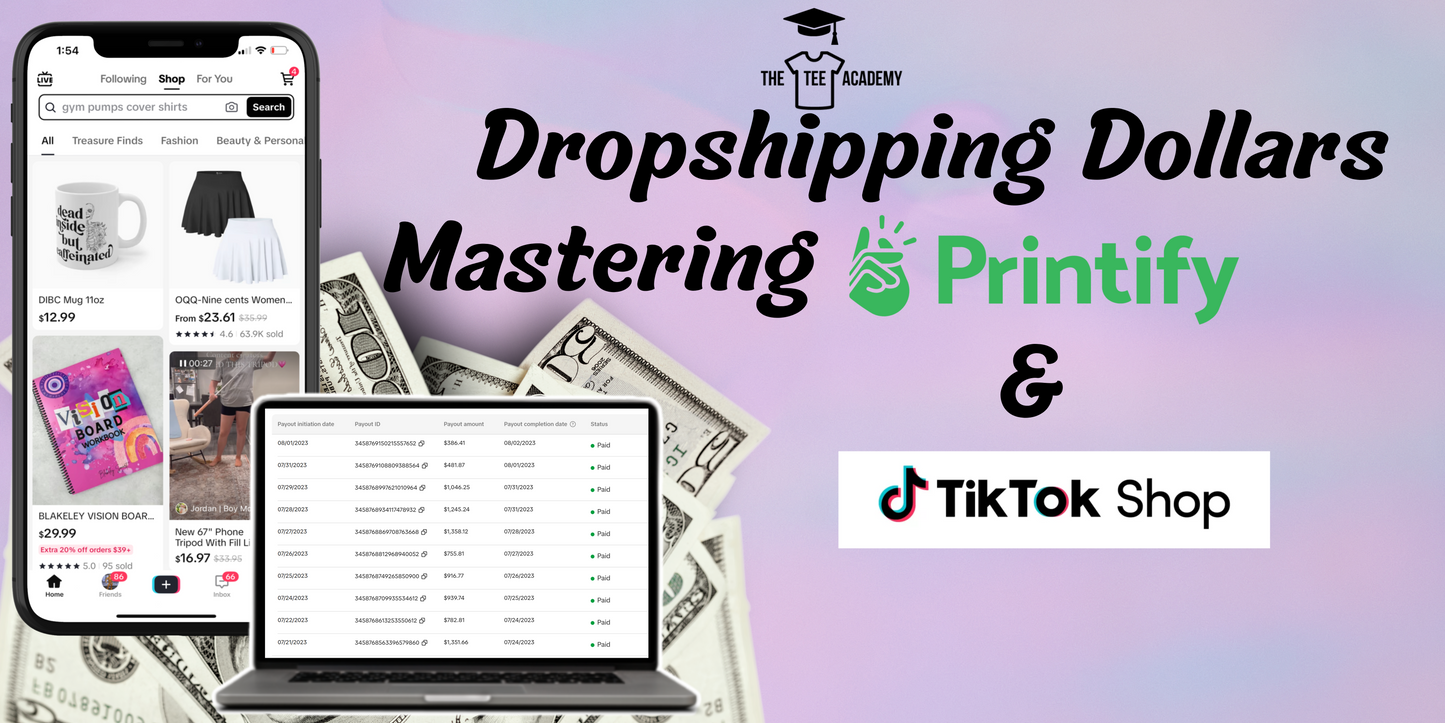 Dropshipping Dollars: Print On Demand +TikTok Shop