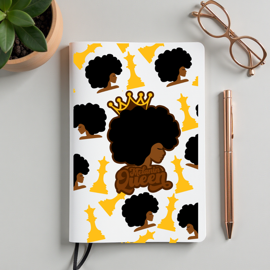 (Pre Order) UV DTF Planner Cover Decal- Melanin Queen