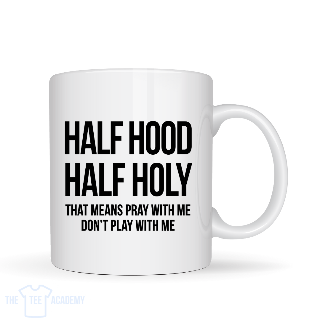 UV DTF Cup Decal- Half Hood/Half Holy