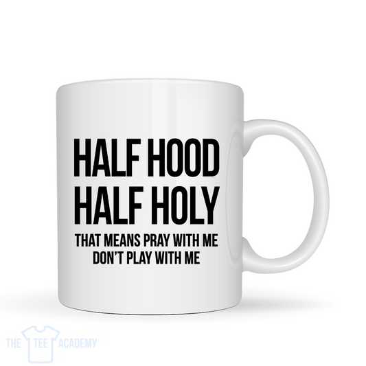 UV DTF Cup Decal- Half Hood/Half Holy