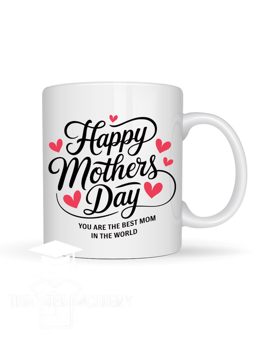 UV DTF Cup Decal- Happy Mother's Day & Hearts