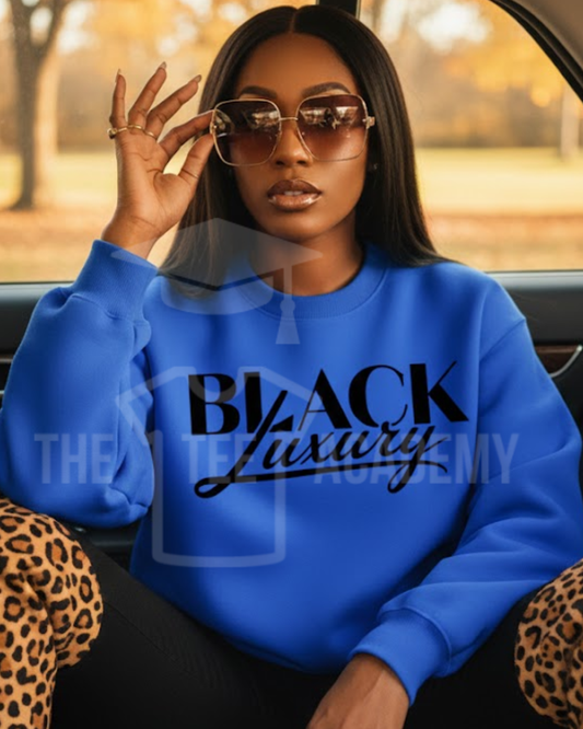 (Pre Order) Black Luxury- Screen Print Transfer