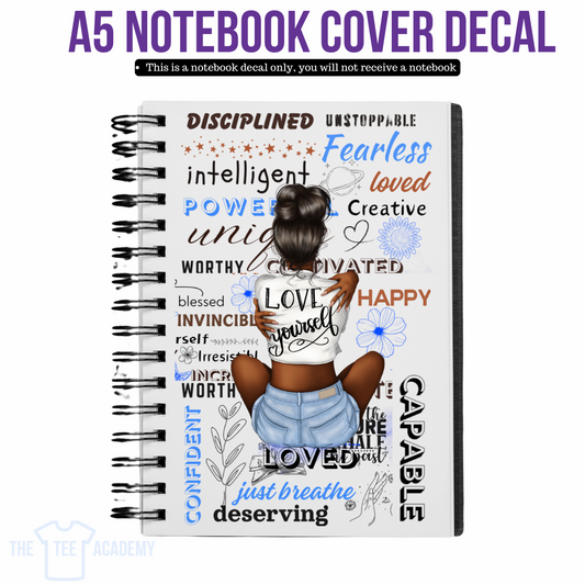 UV DTF Planner Cover Decal - Love Yourself