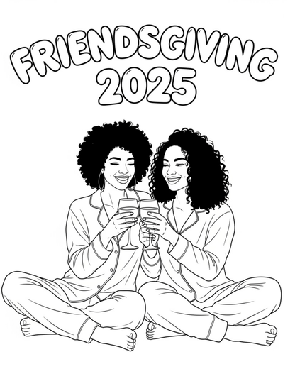 (SUBLIMATION) Sketch Transfer- Friendsgiving 2025