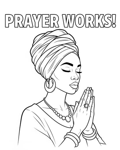 (SUBLIMATION) Sketch Transfer- (Woman) Prayer Works