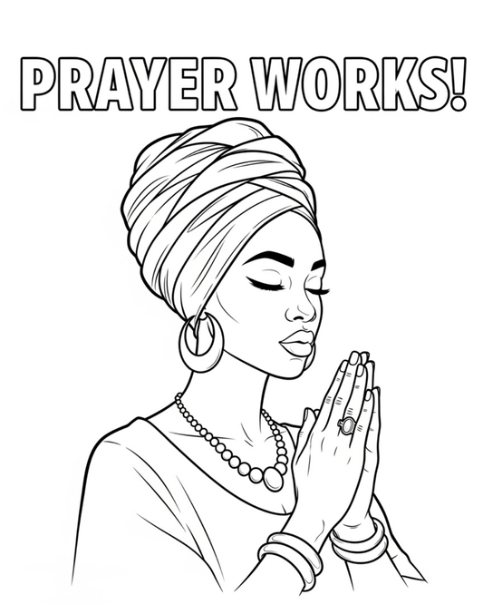 (SUBLIMATION) Sketch Transfer- (Woman) Prayer Works