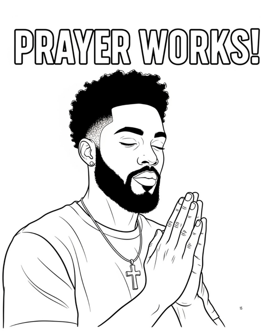 (SUBLIMATION) Sketch Transfer- (Man) Prayer Works