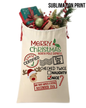 (SUBLIMATION) Santa Sack