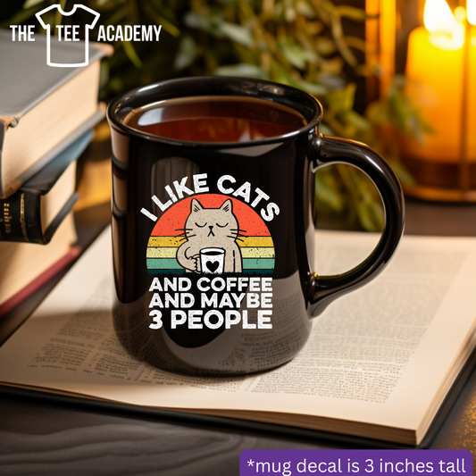 Like Cats More Than People- UV DTF Cup Decal