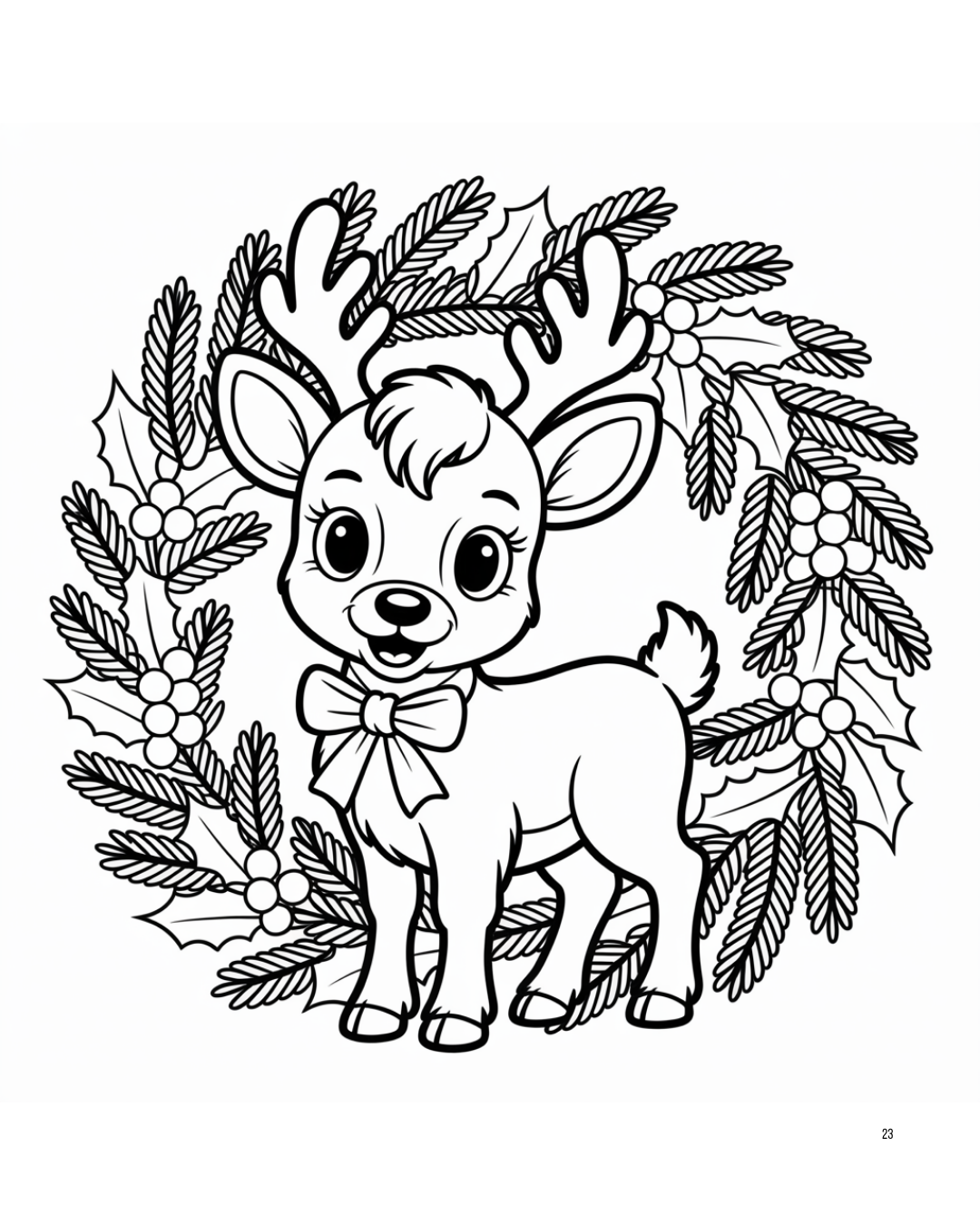 (SUBLIMATION) Sketch Transfer- Reindeer and Reef