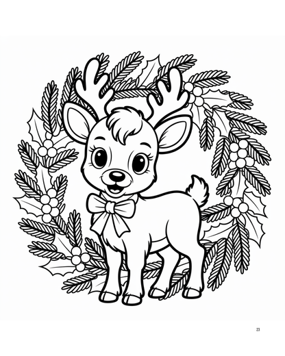 (SUBLIMATION) Sketch Transfer- Reindeer and Reef
