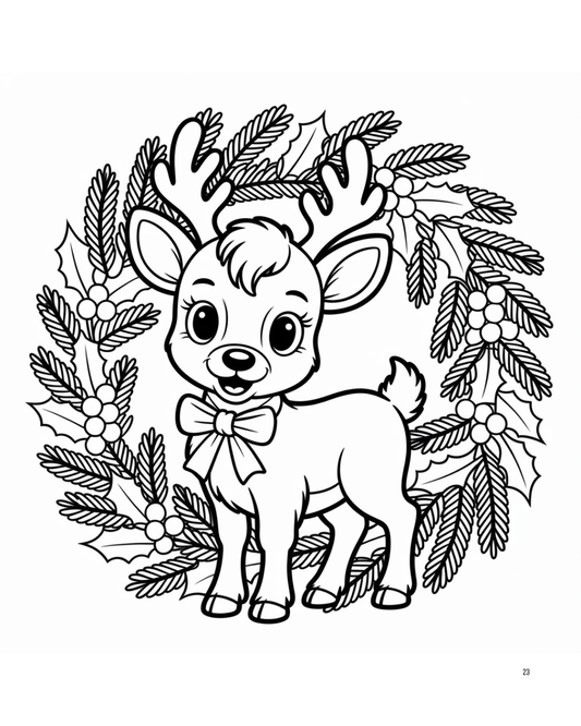(SUBLIMATION) Sketch Transfer- Reindeer and Reef